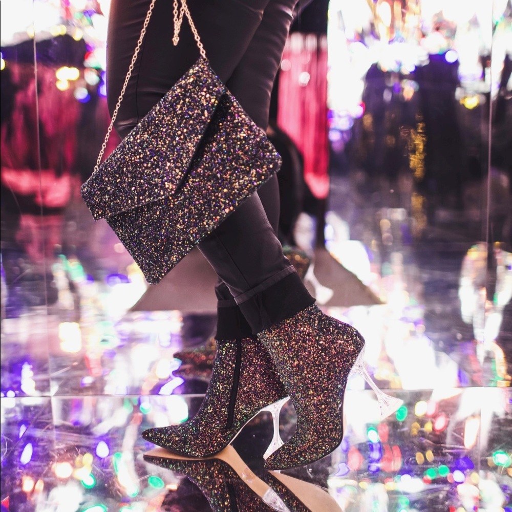 Shimmer Eiffel Heels